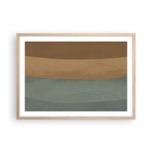 Plakat w ramie jasny dąb - Kompozycja horyzontalna - 70x50 cm