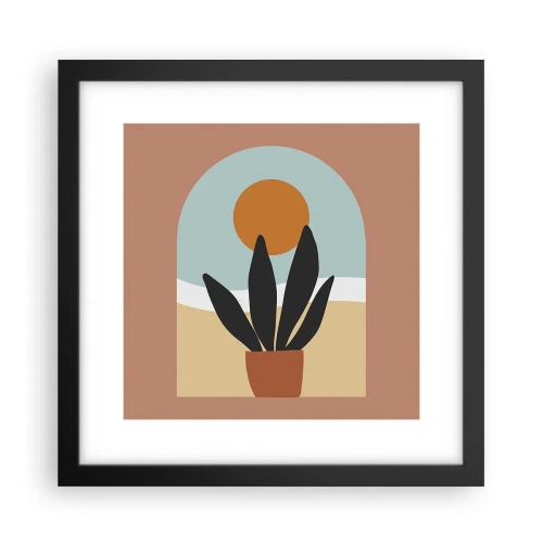 Plakat w czarnej ramie - Drobne radości - 30x30 cm