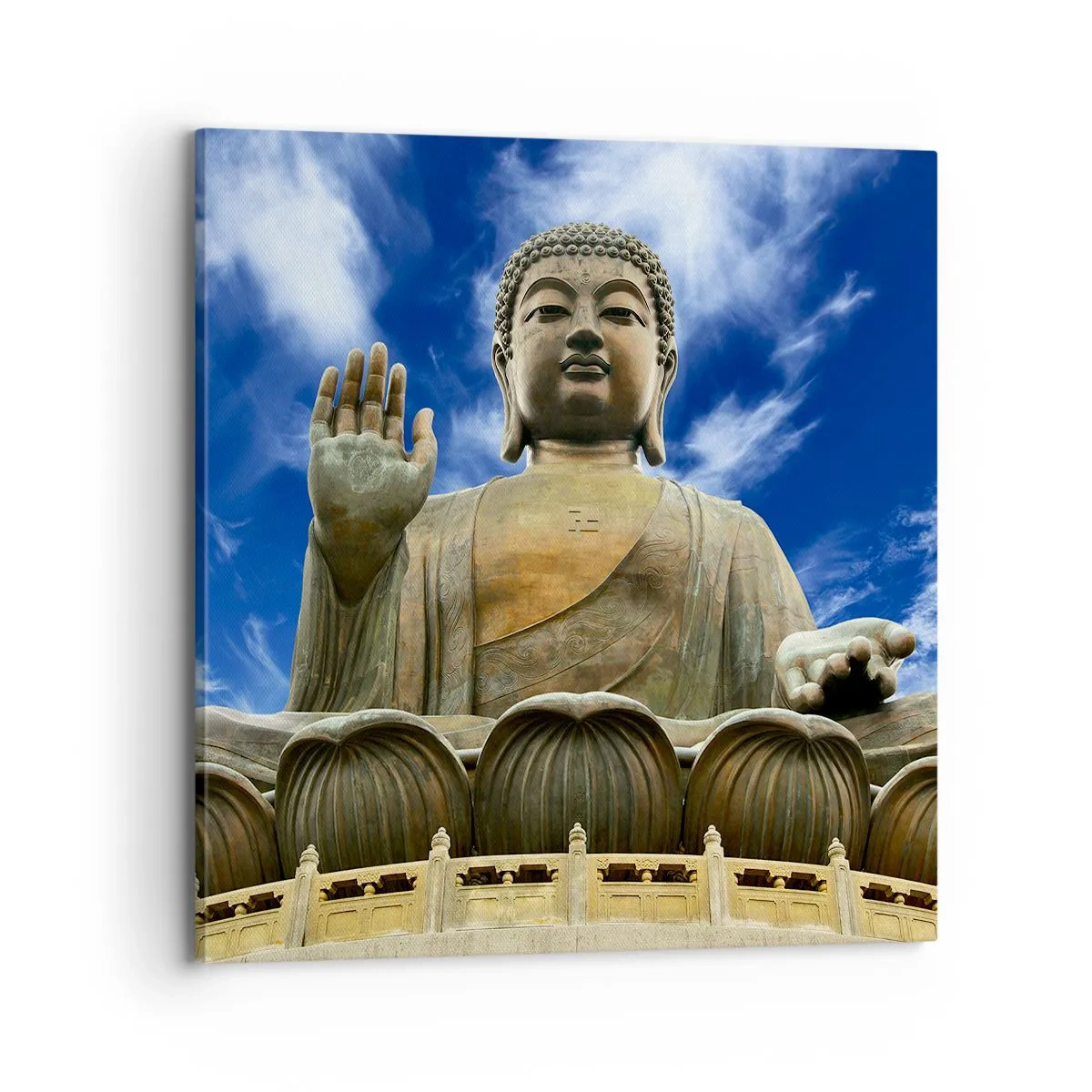 Obraz na płótnie - Żyj bez strachu - 70x70 cm