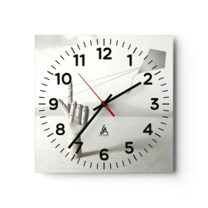 Zegar ścienny - Próba sił - 30x30 cm