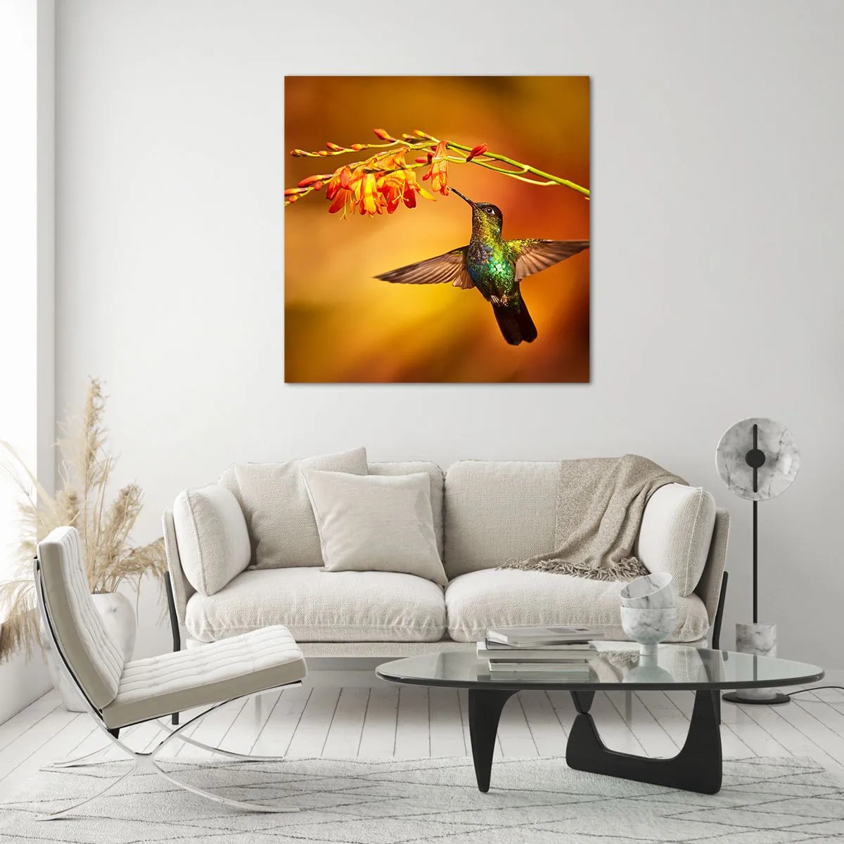 Obraz na szkle - Posłaniec światła wg Majów - 60x60 cm