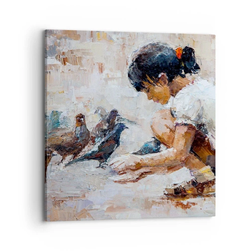 Obraz na płótnie - Maluczcy i najmilsi - 70x70 cm