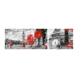 Fototapeta Próbka Samoprzylepna Deluxe Sticker - Ekscytujący dzień - Miasto, Londyn, Architektura - 100x30 cm