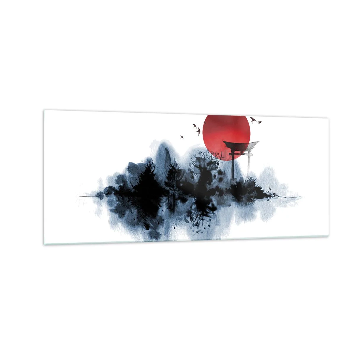 Obraz na szkle - Japoński widok - 100x40 cm