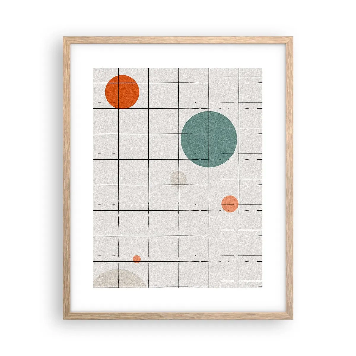 Plakat w ramie jasny dąb - Uwięzione. My czy one? - 40x50 cm