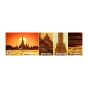 Fototapeta Próbka Premium Sand - Ku słońcu, zawsze ku słońcu - Bangkok, Świątynia Świtu, Tajlandia - 100x30 cm