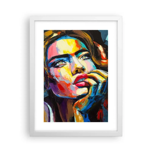 Plakat w białej ramie - Marzenia jak ptaki szybują po niebie - 30x40 cm