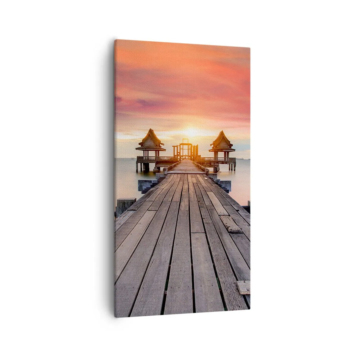 Obraz na płótnie - Zachód na wschodzie - 55x100 cm