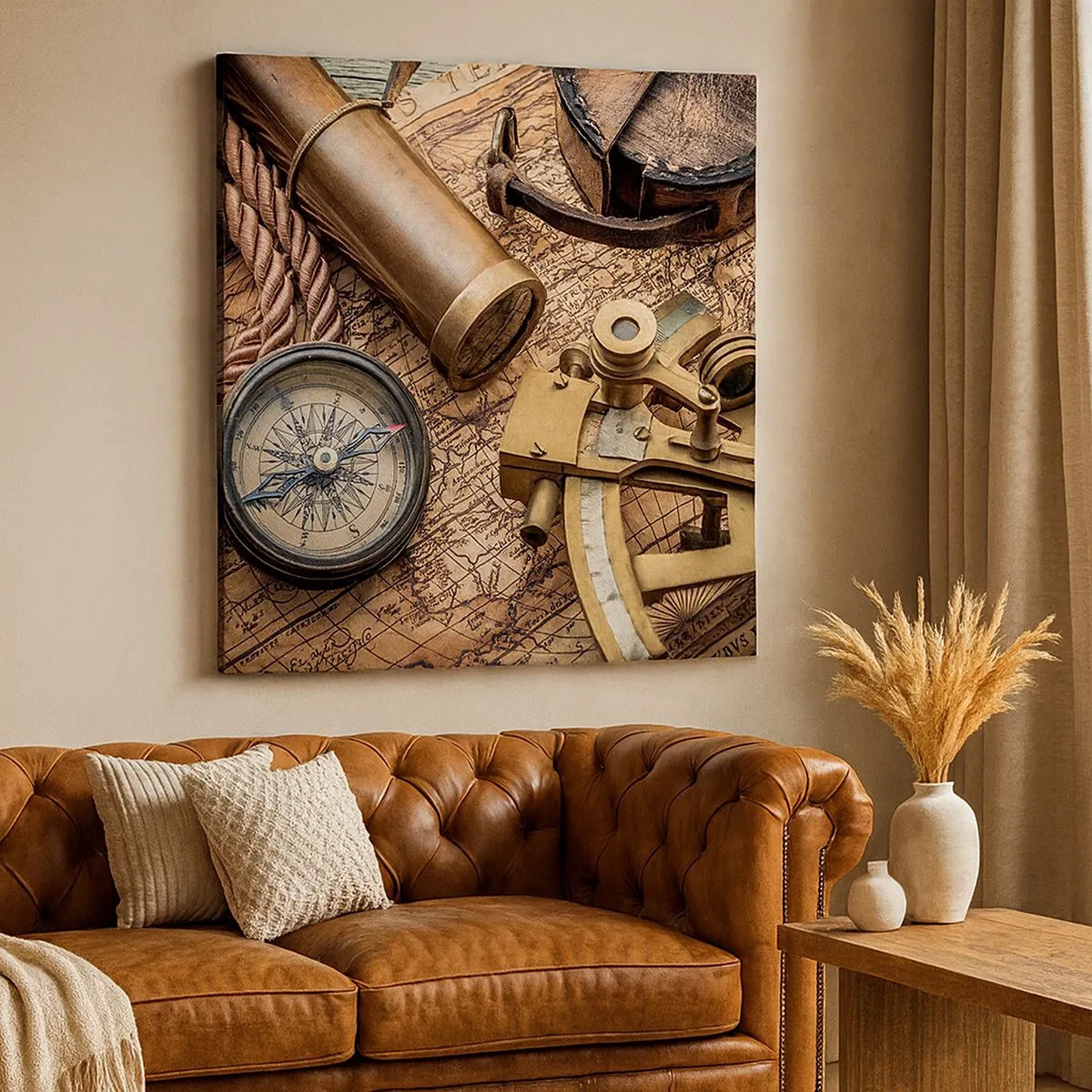 Obraz na płótnie - Wyznacz kurs - 30x30 cm