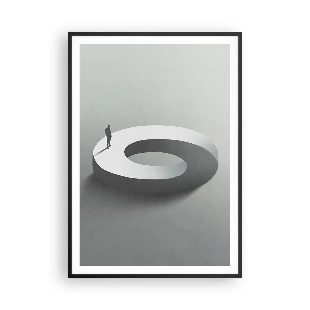 Plakat w czarnej ramie - I bądź tu mądry - 70x100 cm