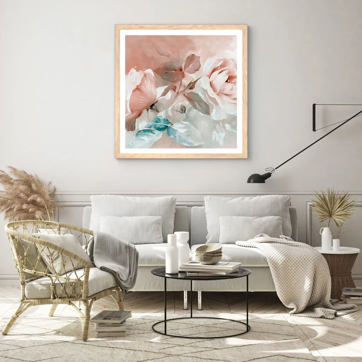 Plakat w ramie jasny dąb - Duch romantyzmu - 60x60 cm