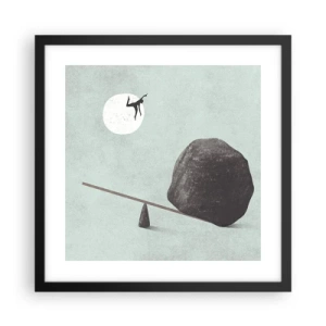 Plakat w czarnej ramie - Spełnione marzenie - 40x40 cm