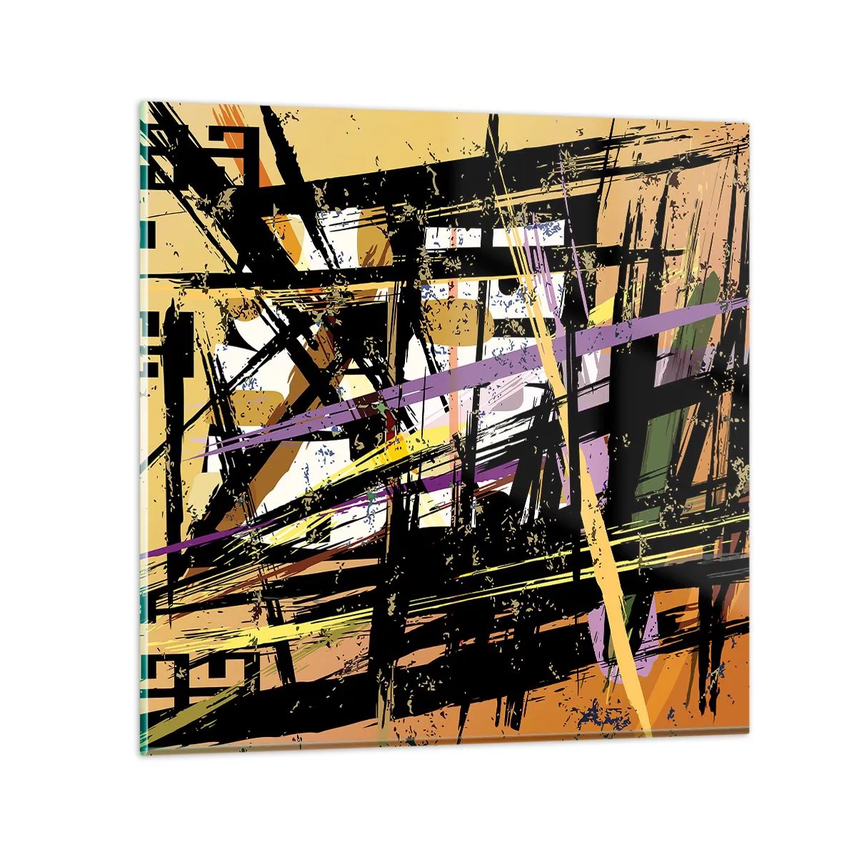 Obraz na szkle - Ostre cięcie - 70x70 cm