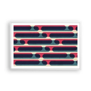 Plakat w białej ramie - W głąb i do przodu - 91x61 cm