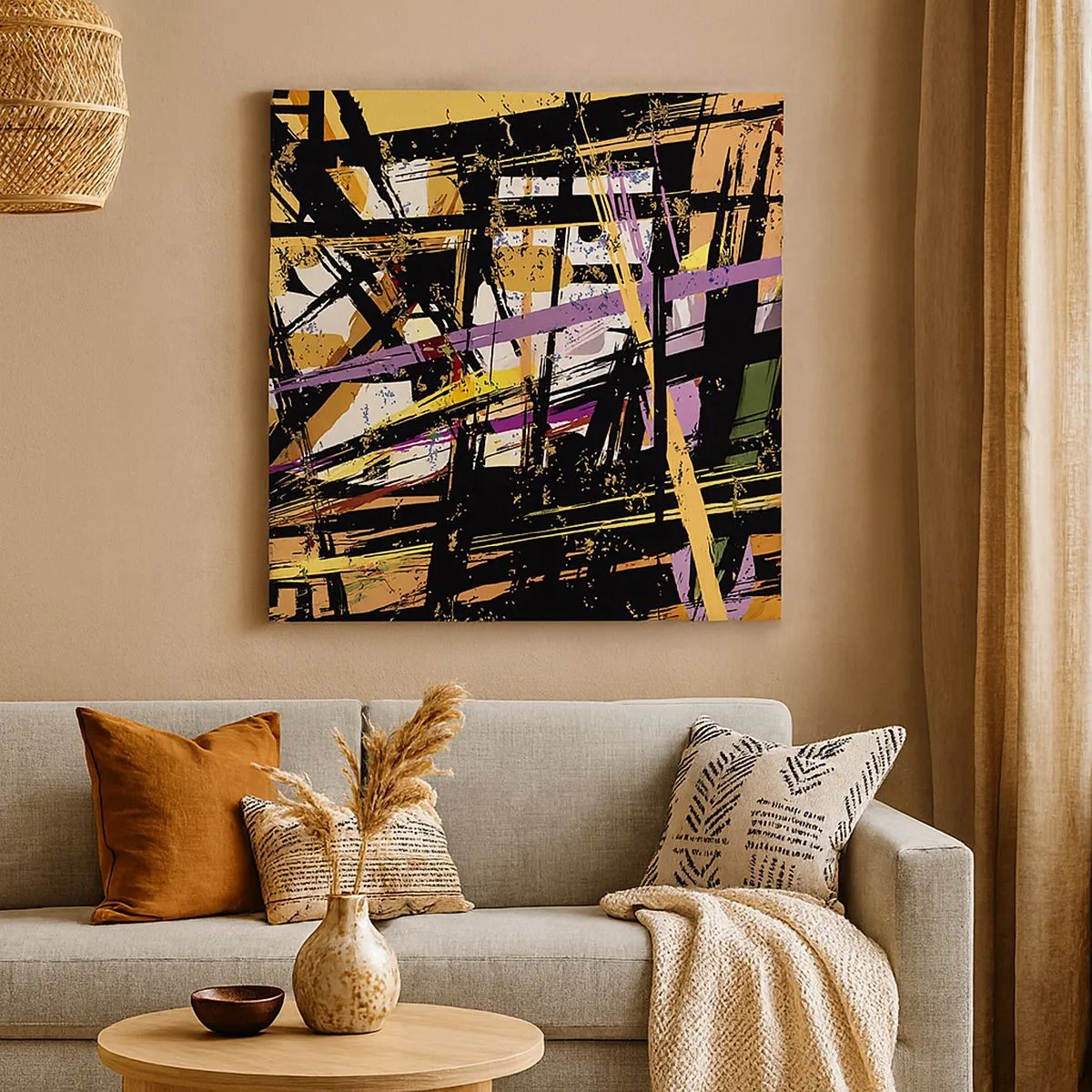 Obraz na płótnie - Ostre cięcie - 30x30 cm