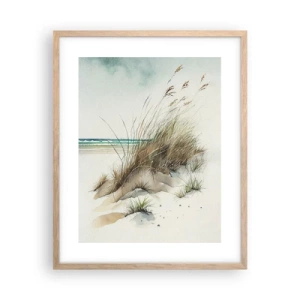 Plakat w ramie jasny dąb - Otulone piaskiem - 40x50 cm