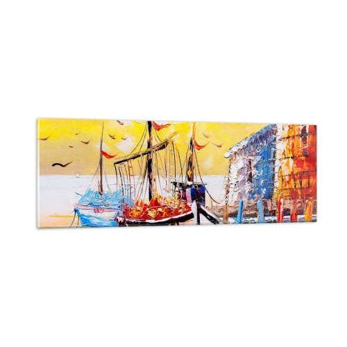 Obraz na szkle - Szczęśliwy powrót - 90x30 cm