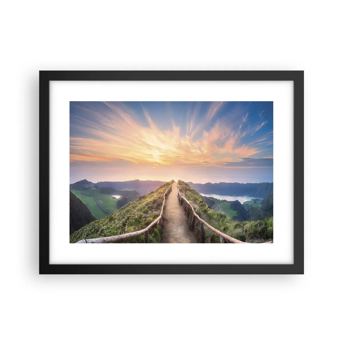 Plakat w czarnej ramie - Blisko nieba - 40x30 cm