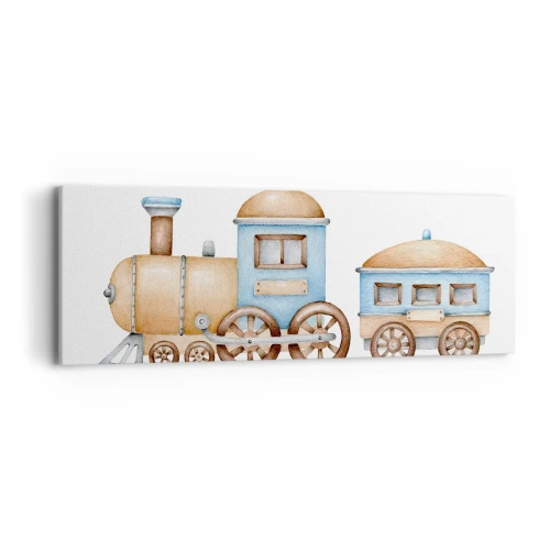 Obraz na płótnie - Stoi na stacji... - 90x30 cm