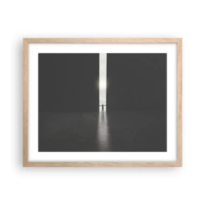 Plakat w ramie jasny dąb - Krok do jasnej przyszłości - 50x40 cm