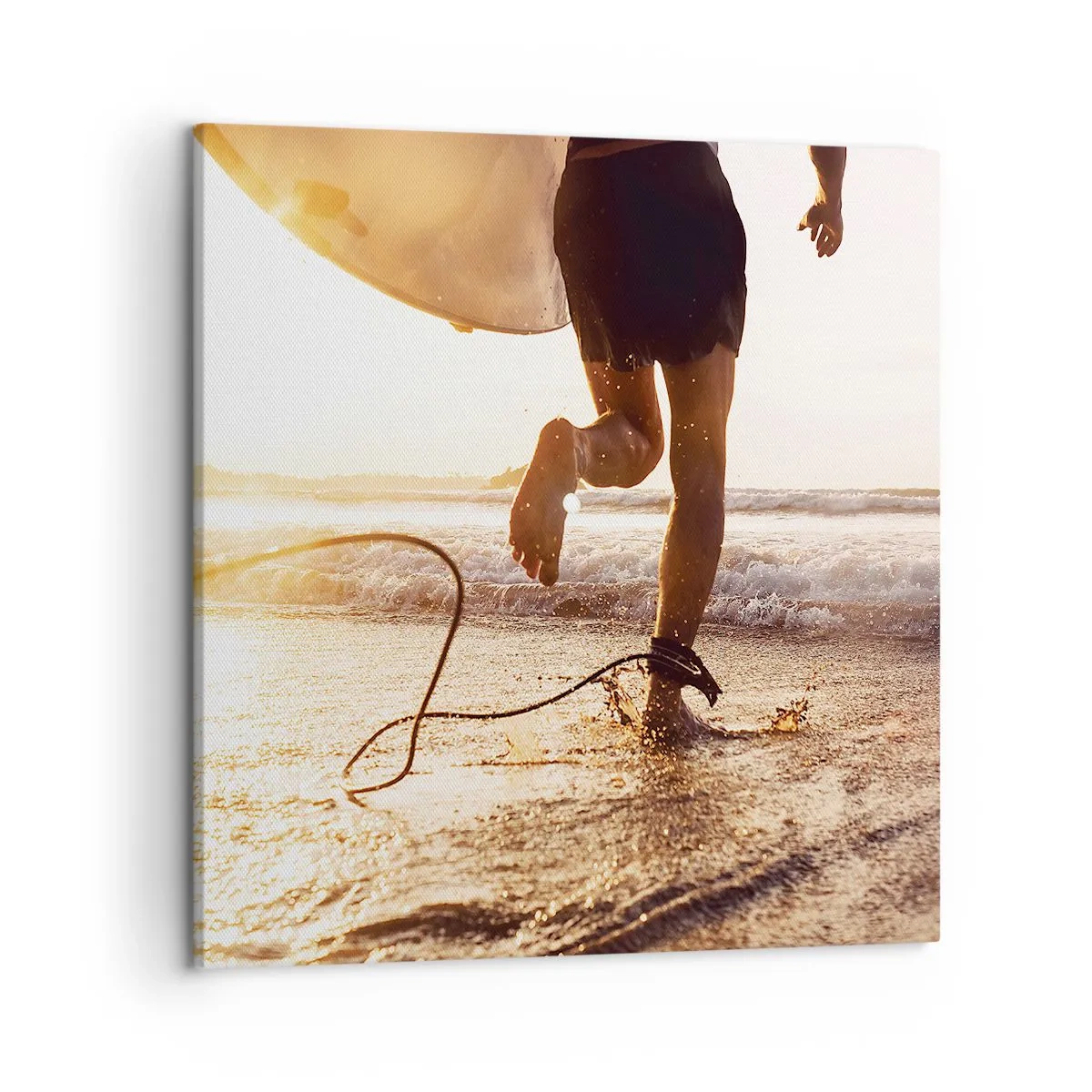 Obraz na płótnie - Na spotkanie fali - 50x50 cm