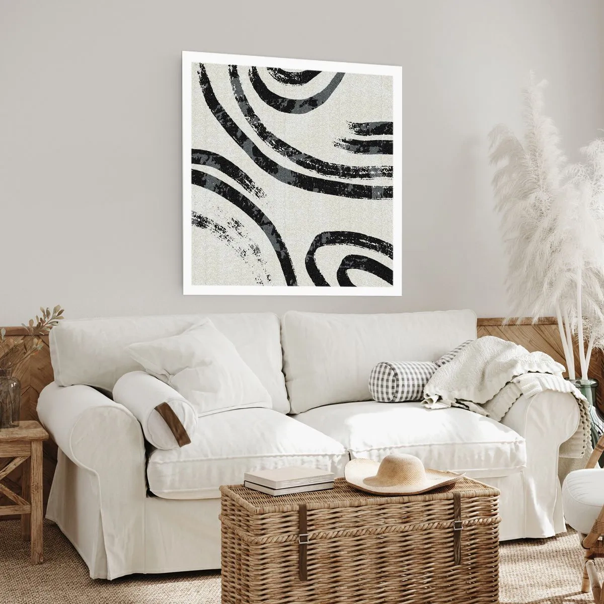 Plakat - W pół zatrzymany - 40x40 cm