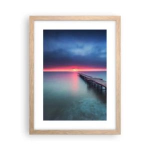 Plakat w ramie jasny dąb - Między niebem a ziemią - 30x40 cm