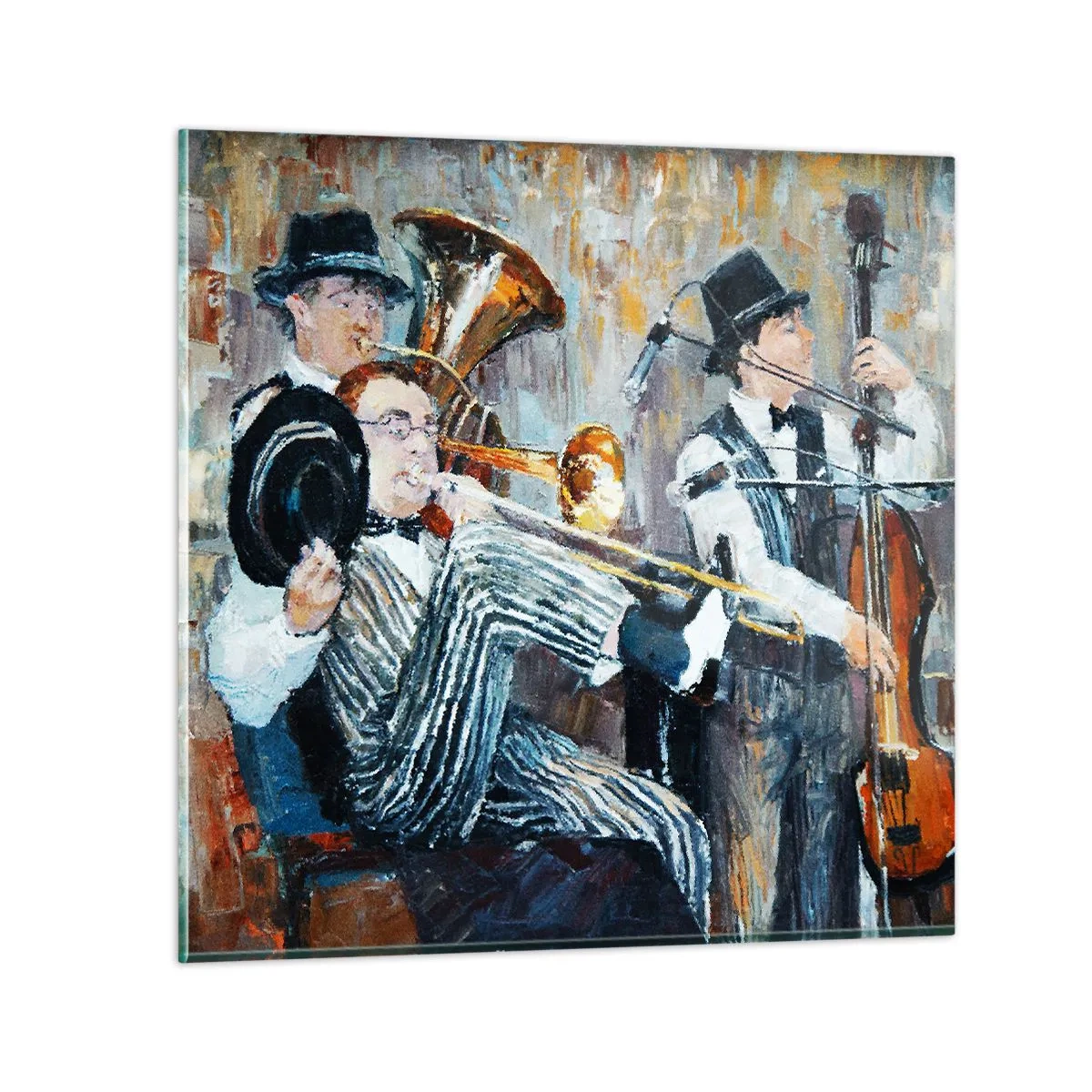 Obraz na szkle - Cały ten jazz - 70x70 cm