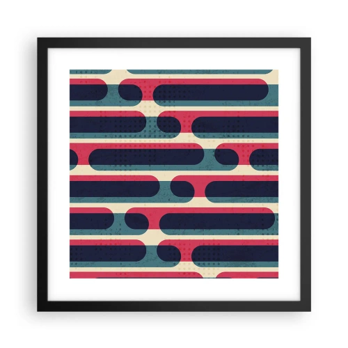 Plakat w czarnej ramie - W głąb i do przodu - 40x40 cm