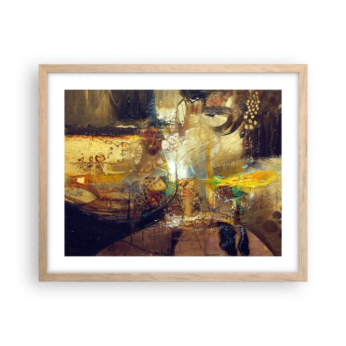 Plakat w ramie jasny dąb - Zimno, cieplej, gorąco - 50x40 cm