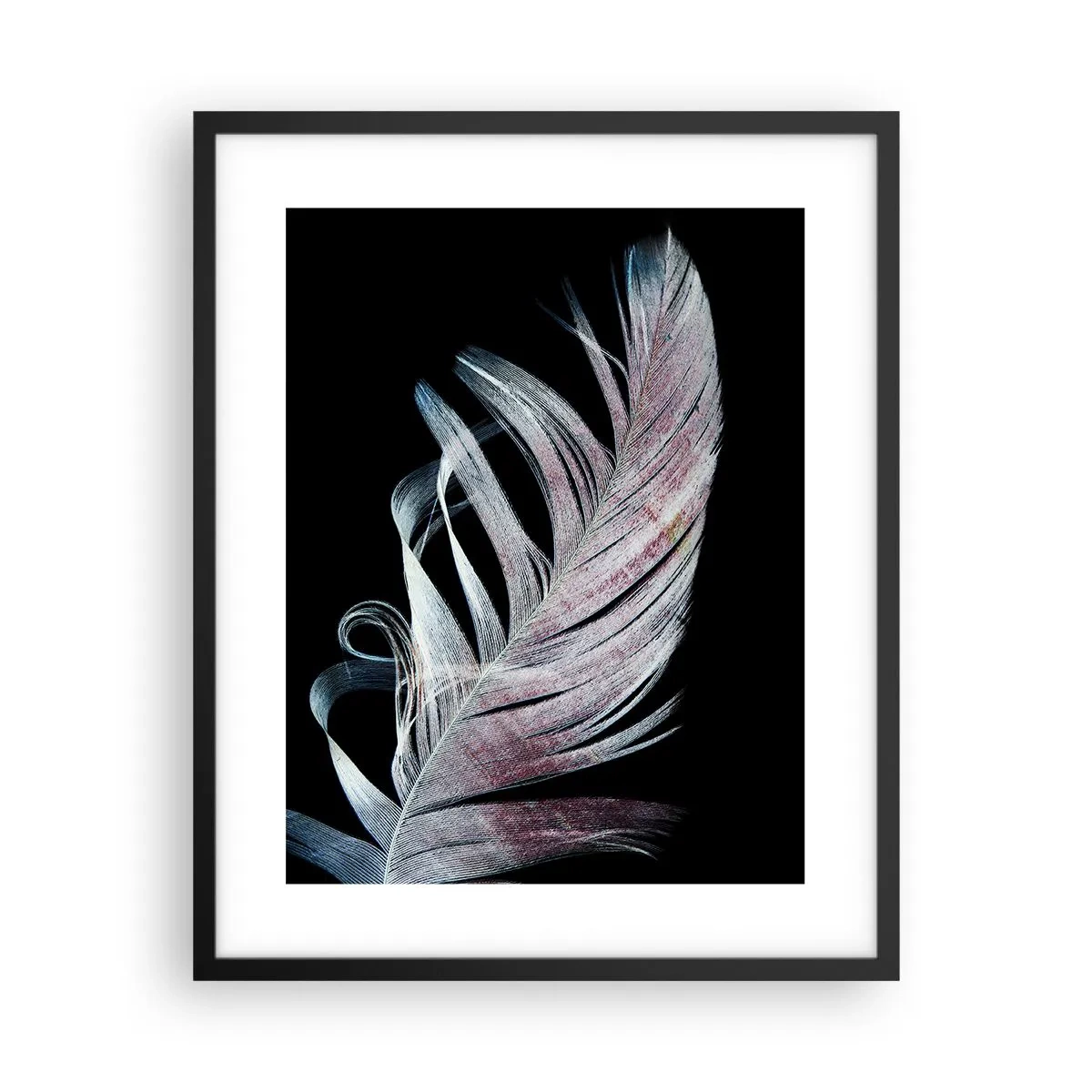 Plakat w czarnej ramie - Pomyśl o dotyku - 40x50 cm