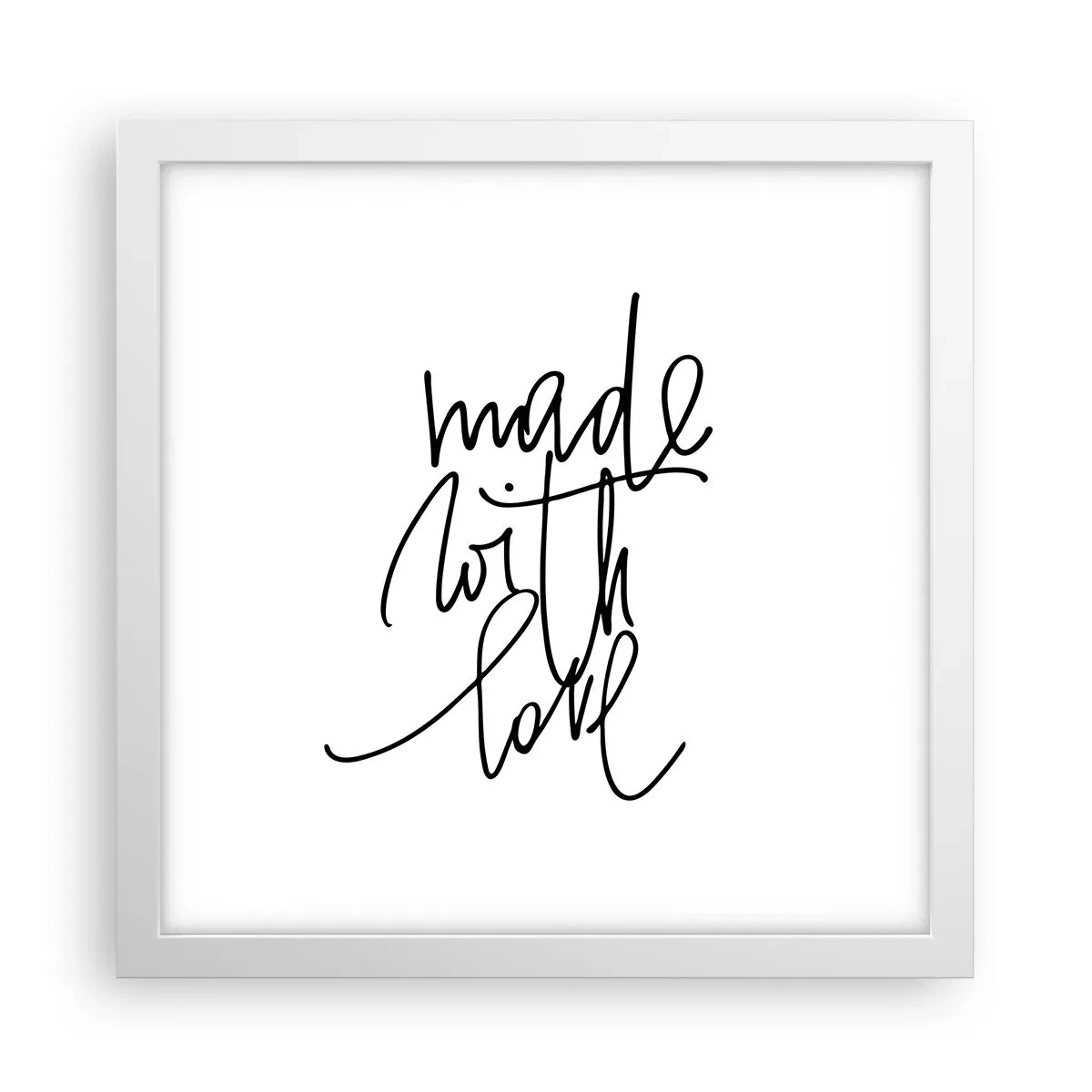 Plakat w białej ramie - Najlepsza marka - 30x30 cm