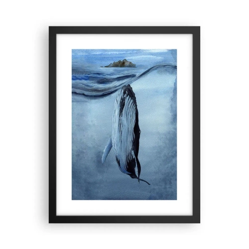 Plakat w czarnej ramie - Dwa światy północy - 30x40 cm