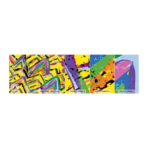 Fototapeta Próbka Samoprzylepna Deluxe Sticker - Aż krzyczy z radości - Abstrakcja, Sztuka, Malarstwo - 100x30 cm