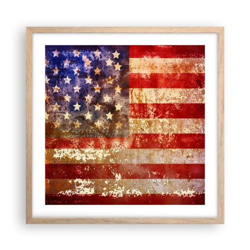 Plakat w ramie jasny dąb - Chwała nie przemija - 50x50 cm