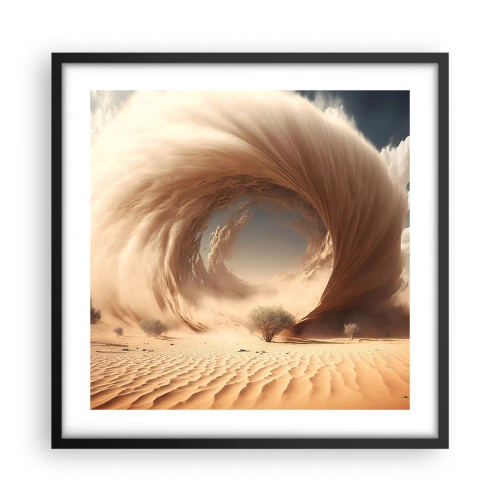 Plakat w czarnej ramie - Otwarty portal - 50x50 cm