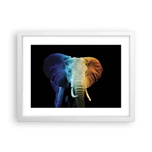 Plakat w białej ramie - Ekscentryk, nie dziwak - 40x30 cm