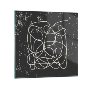 Obraz na szkle - Błądzenie myśli - 30x30 cm