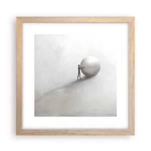 Plakat w ramie jasny dąb - Gra życia - 30x30 cm