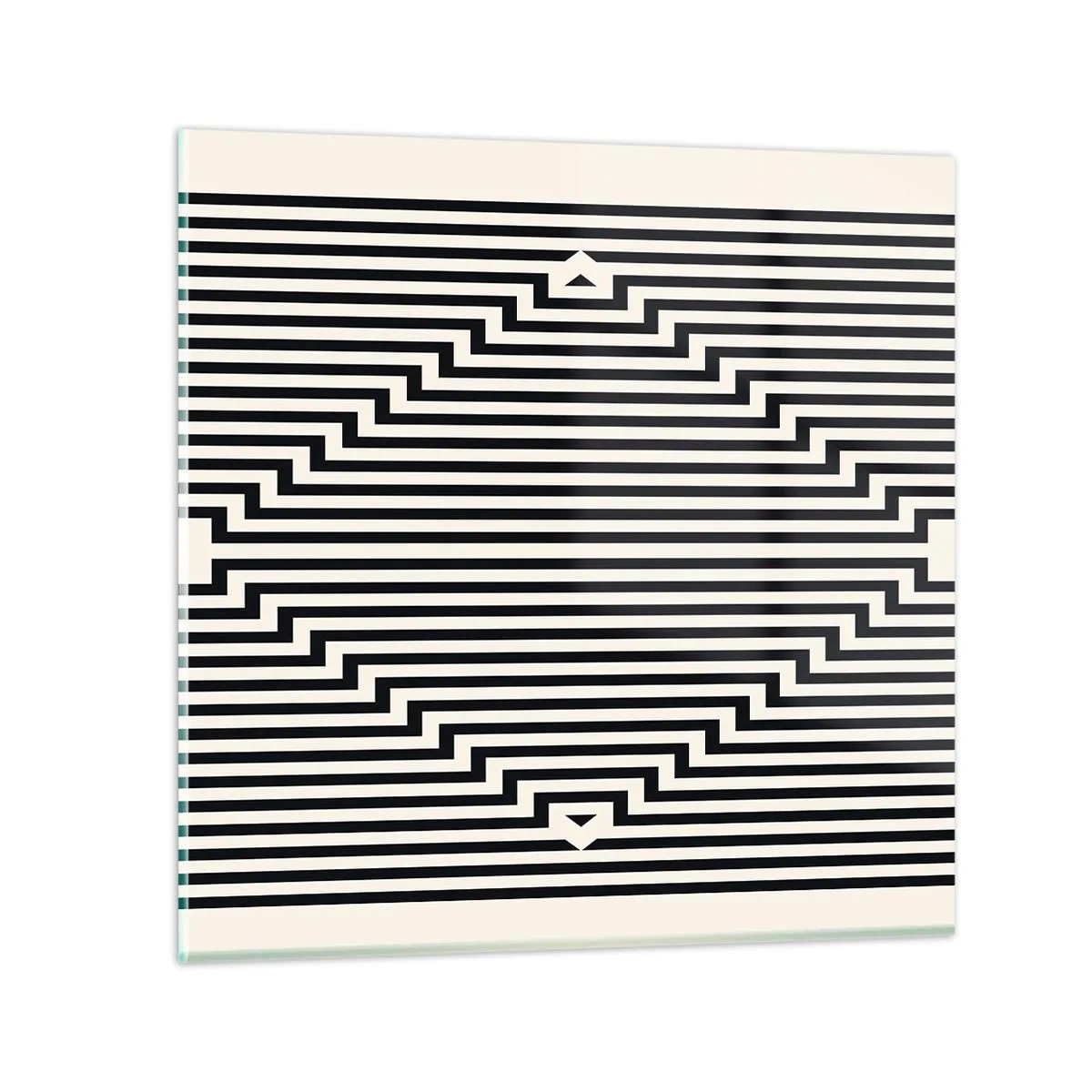 Obraz na szkle - Geometryczna iluzja - 40x40 cm