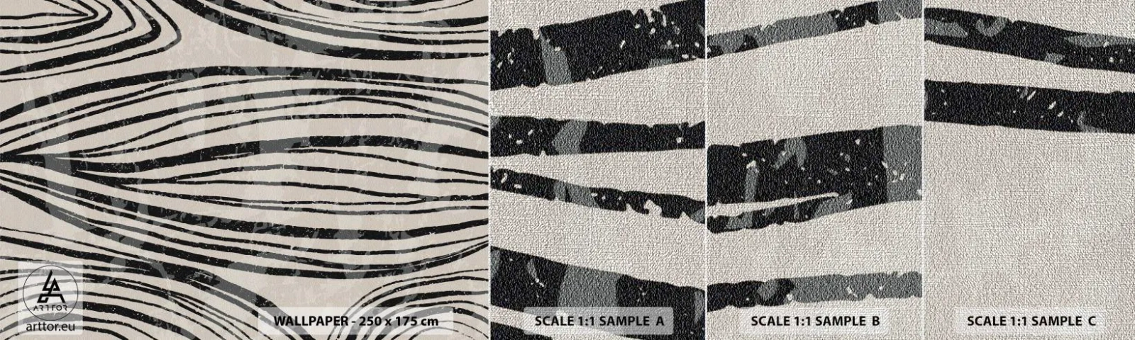 Fototapeta Próbka Premium Canvas - Rozlewisko linii - Abstrakcja, Linie, Nowoczesny - 100x30 cm