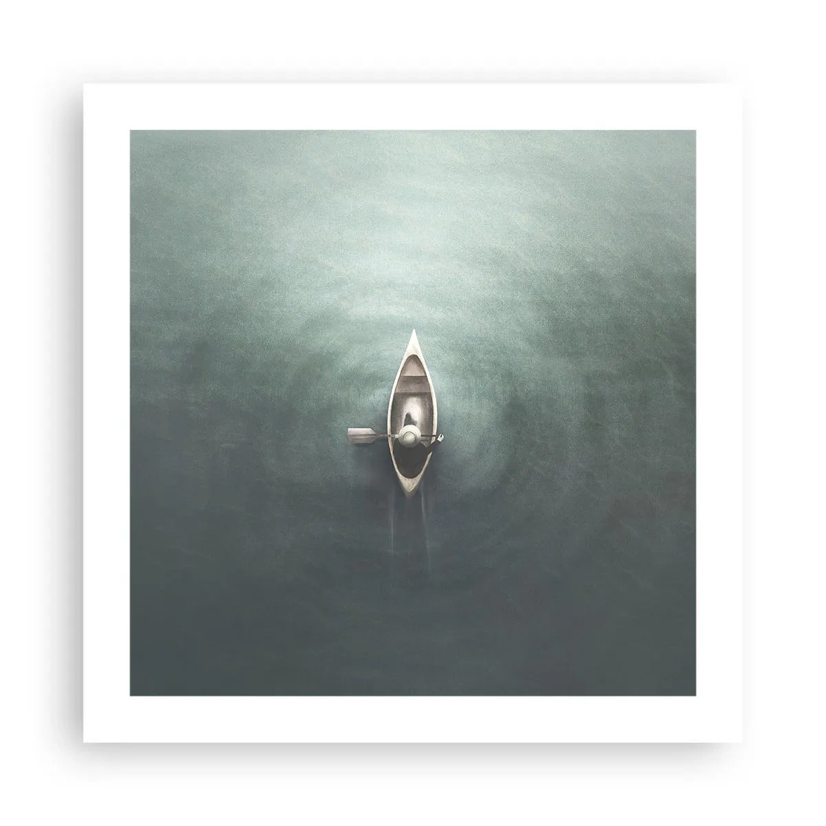 Plakat - Przez księżycowe jezioro - 50x50 cm