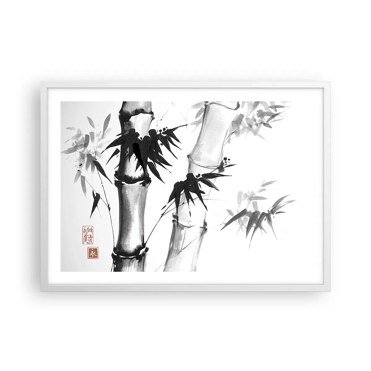 Plakat w białej ramie - Zbliżenie na orient - 70x50 cm