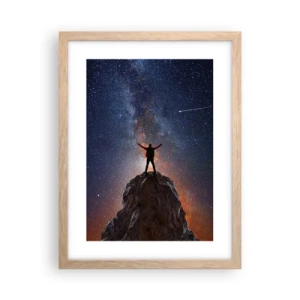 Plakat w ramie jasny dąb - Moc jest ze mną! - 30x40 cm