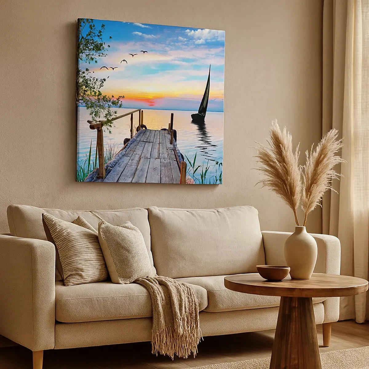 Obraz na płótnie - Dobry wieczór - 30x30 cm