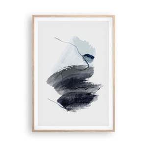 Plakat w ramie jasny dąb - Intensywność i ruch - 70x100 cm