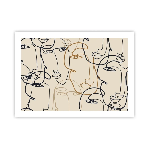 Plakat - Portret zwielokrotniony - 70x50 cm