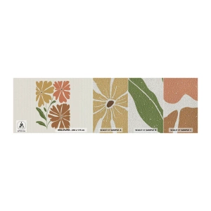 Fototapeta Próbka Premium Canvas - Natura i geometria - Boho, Kwiaty, Minimalizm - 100x30 cm