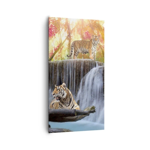 Obraz na płótnie - Pejzaż surrealistyczny    - 65x120 cm