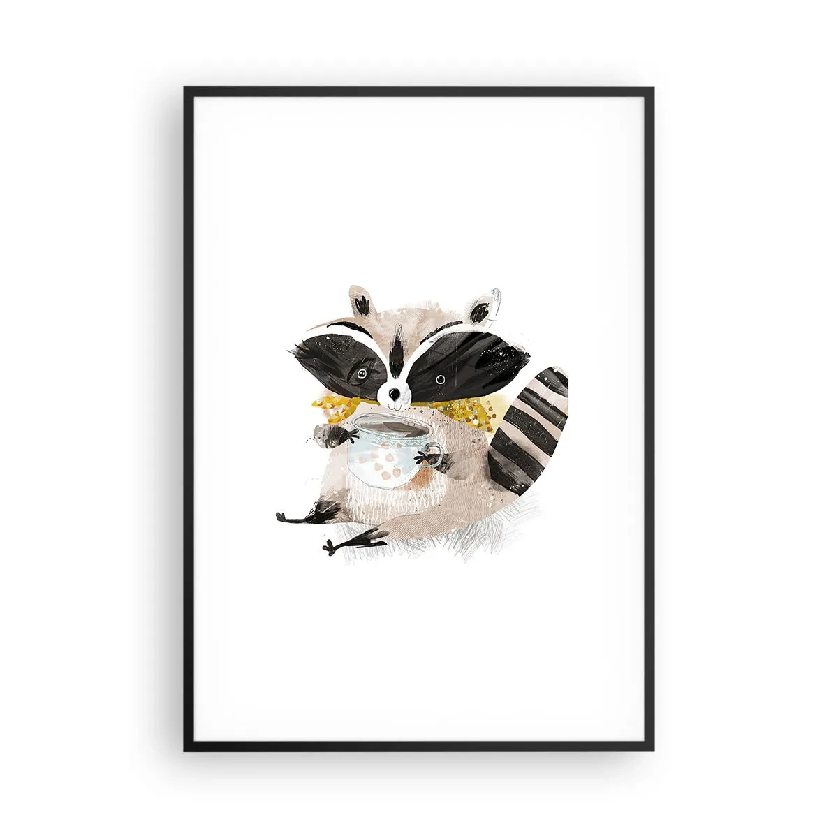 Plakat w czarnej ramie - Mój przyjaciel szop - 70x100 cm